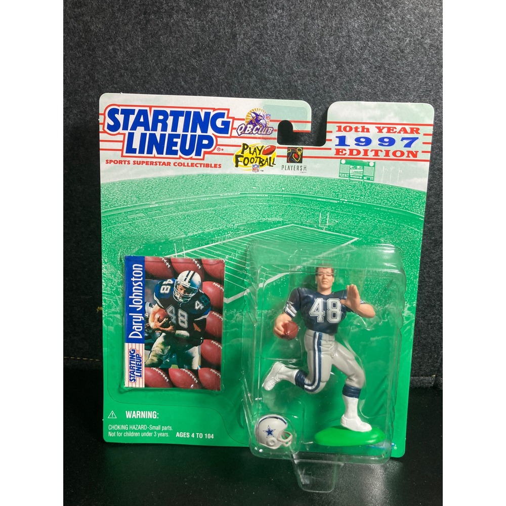 1997 Starting Lineup Daryl Johnston Dallas Cowboys NFL Figure with Card Kenner